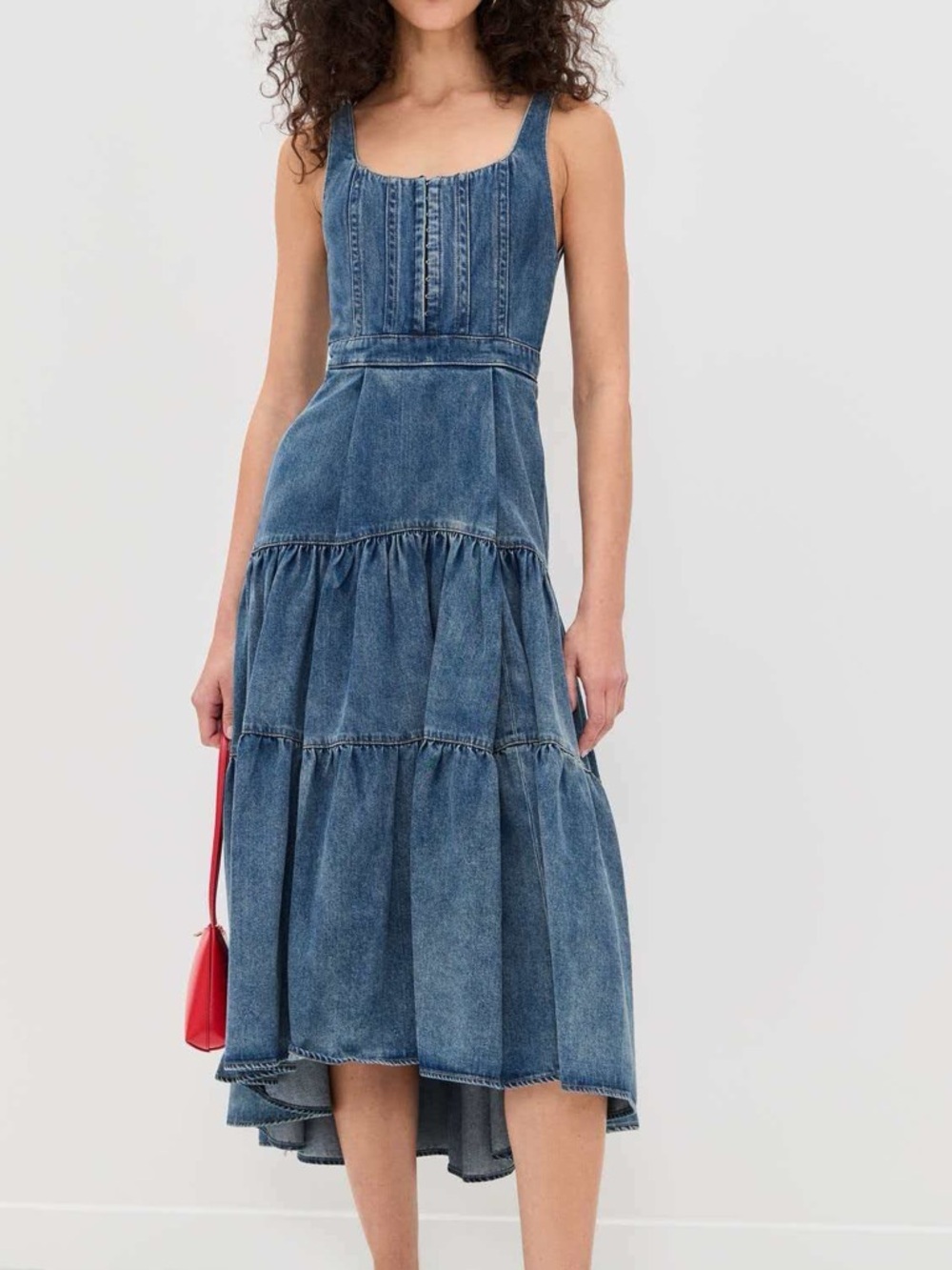 alice + olivia DIANA STRUCTURED MIDI DRESS - Picture 6 of 16